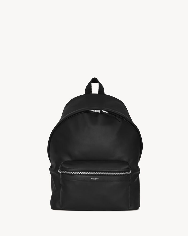 Classic CITY backpack in black leather